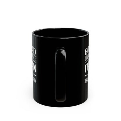 Underestimate Italian Girl Black Mug (11oz, 15oz)