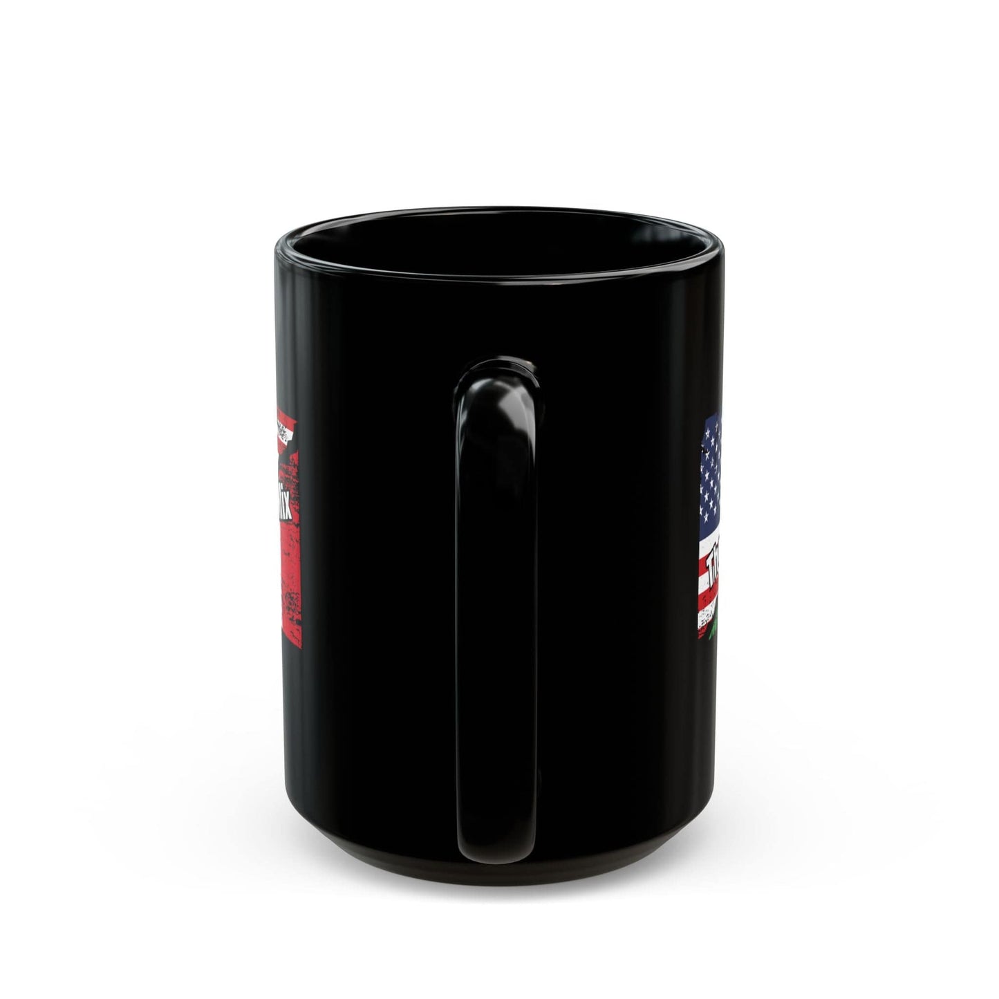 The Perfect Mix Italian American Flags Black Mug (11oz, 15oz)