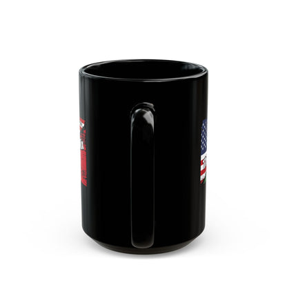The Perfect Mix Italian American Flags Black Mug (11oz, 15oz)