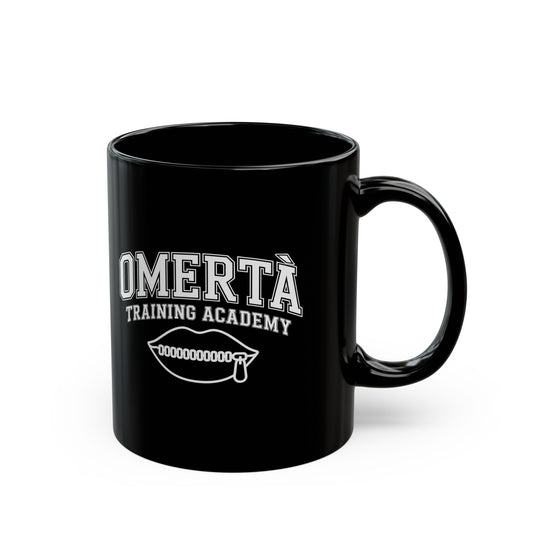 Omertà Training Academy Black Mug (11oz, 15oz)