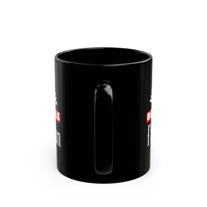 You Bet Your Bocce Balls I'm Italian Black Mug (11oz, 15oz)