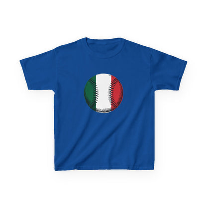 Italian Flag Baseball Kids Tee