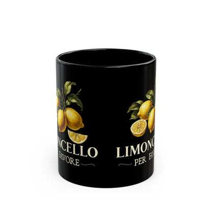 Limoncello Per Favore Black Mug (11oz, 15oz)