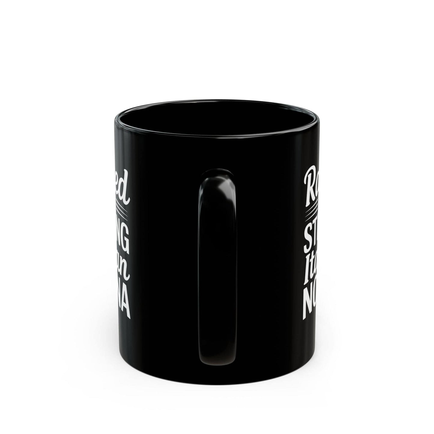 Raised by a Strong Nonna Black Mug (11oz, 15oz)