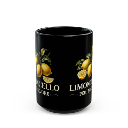 Limoncello Per Favore Black Mug (11oz, 15oz)