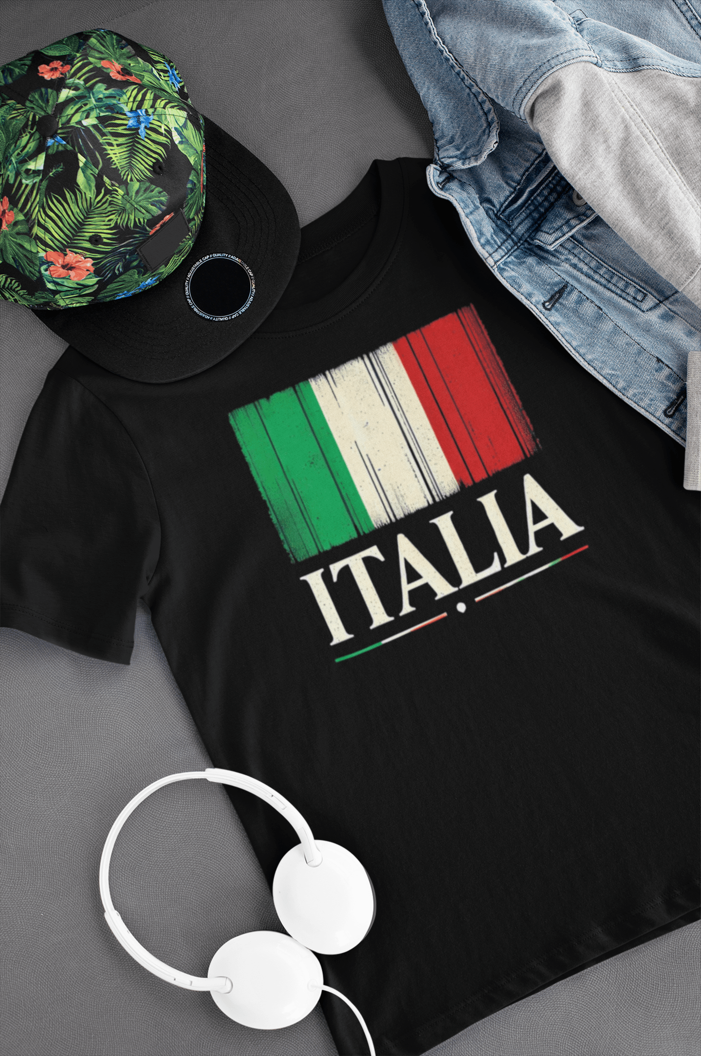 Distressed Italia Flag Kids Tee