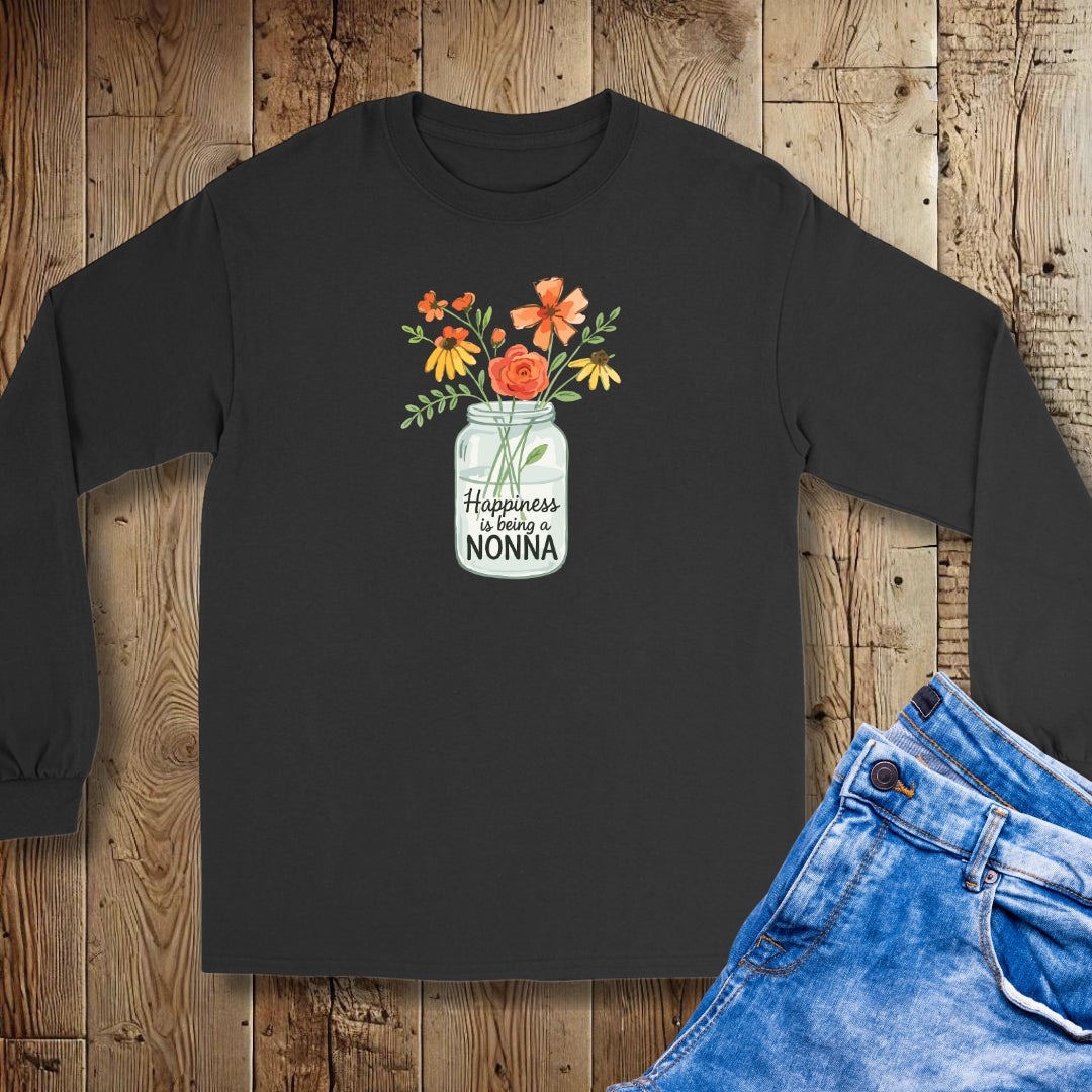 Happiness Is Being a Nonna Unisex Long Sleeve Tee