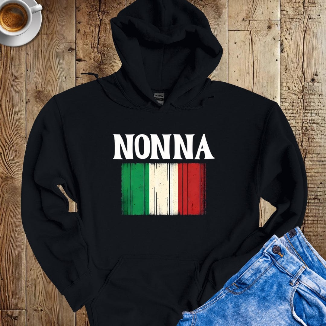 Nonna with Italian Flag Hoodie Sweatshirt