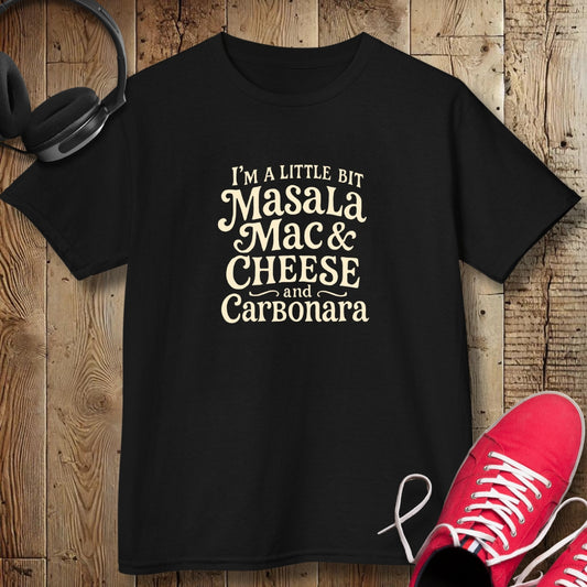 Masala Mac & Cheese and Carbonara Tee