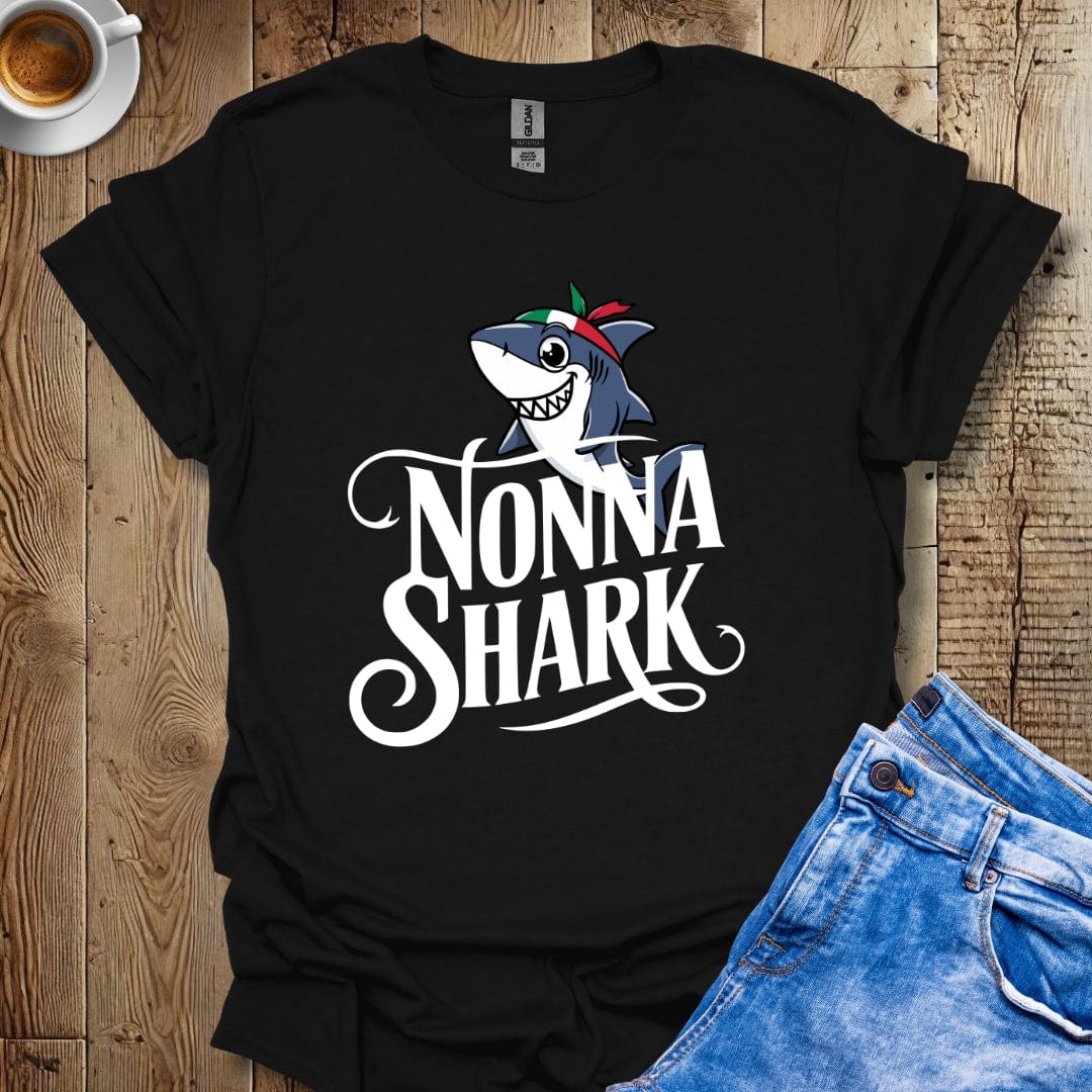 Funny Nonna Shark Italian Pride T-shirt