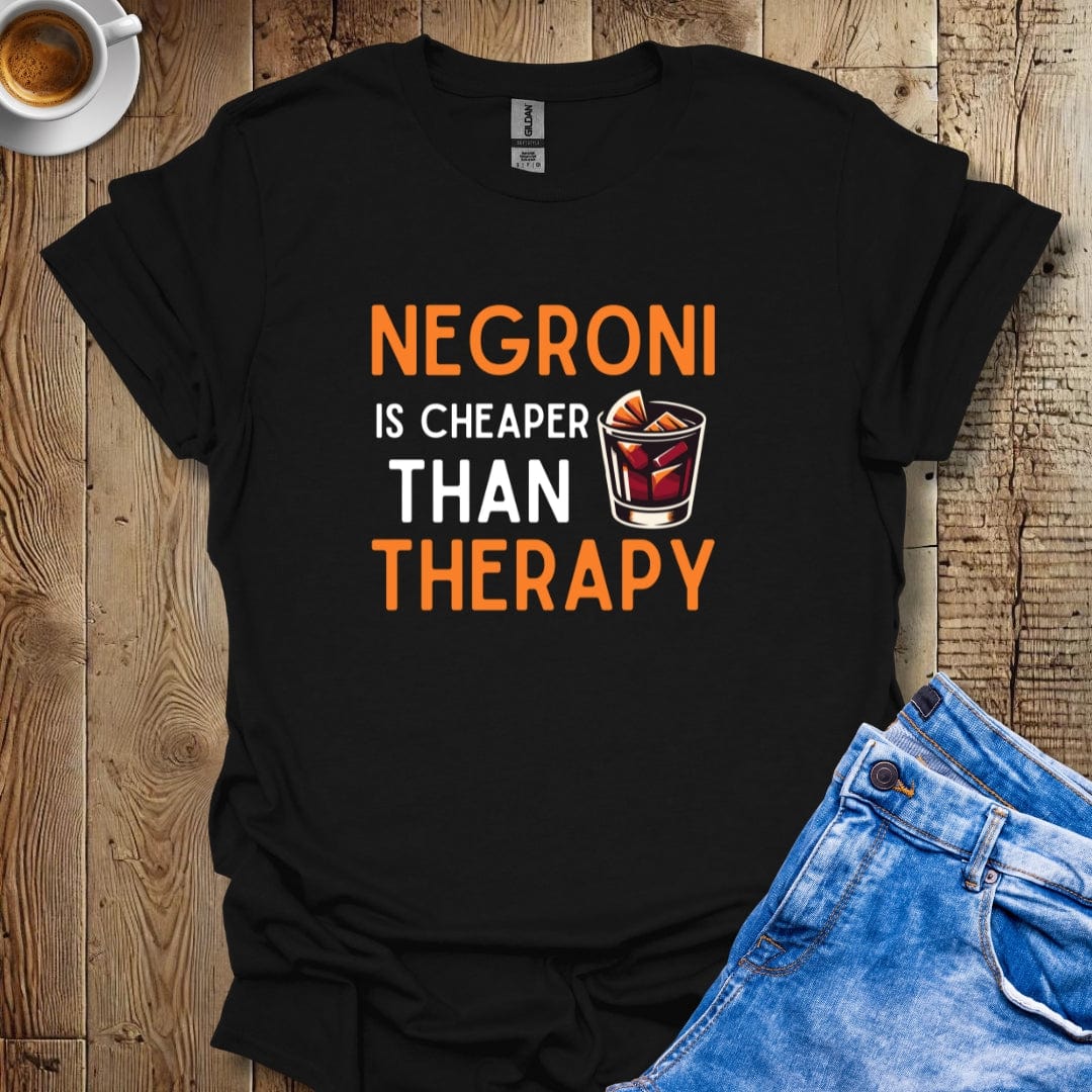 Retro Negroni is Cheaper Than Therapy T-Shirt