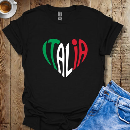 I Love Italia Heart T-shirt