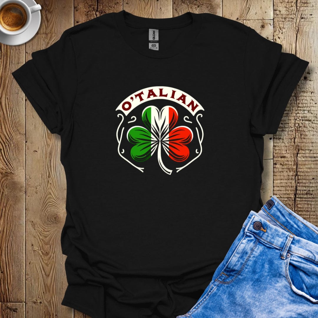 Funny O'Talian Half Irish Half Italian T-shirt