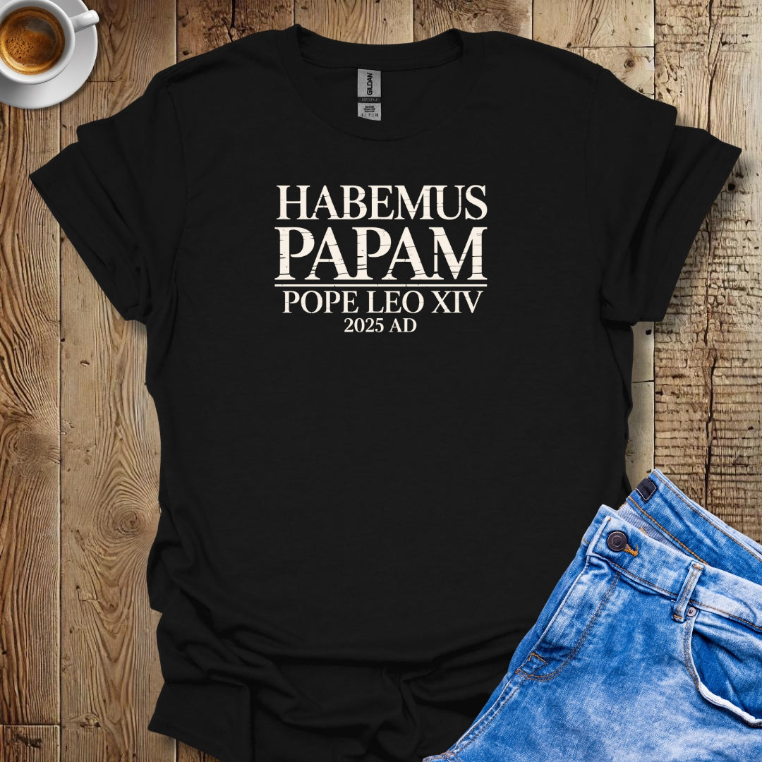 Habemus Papam Pope Leo IV 2025 Latin T-shirt