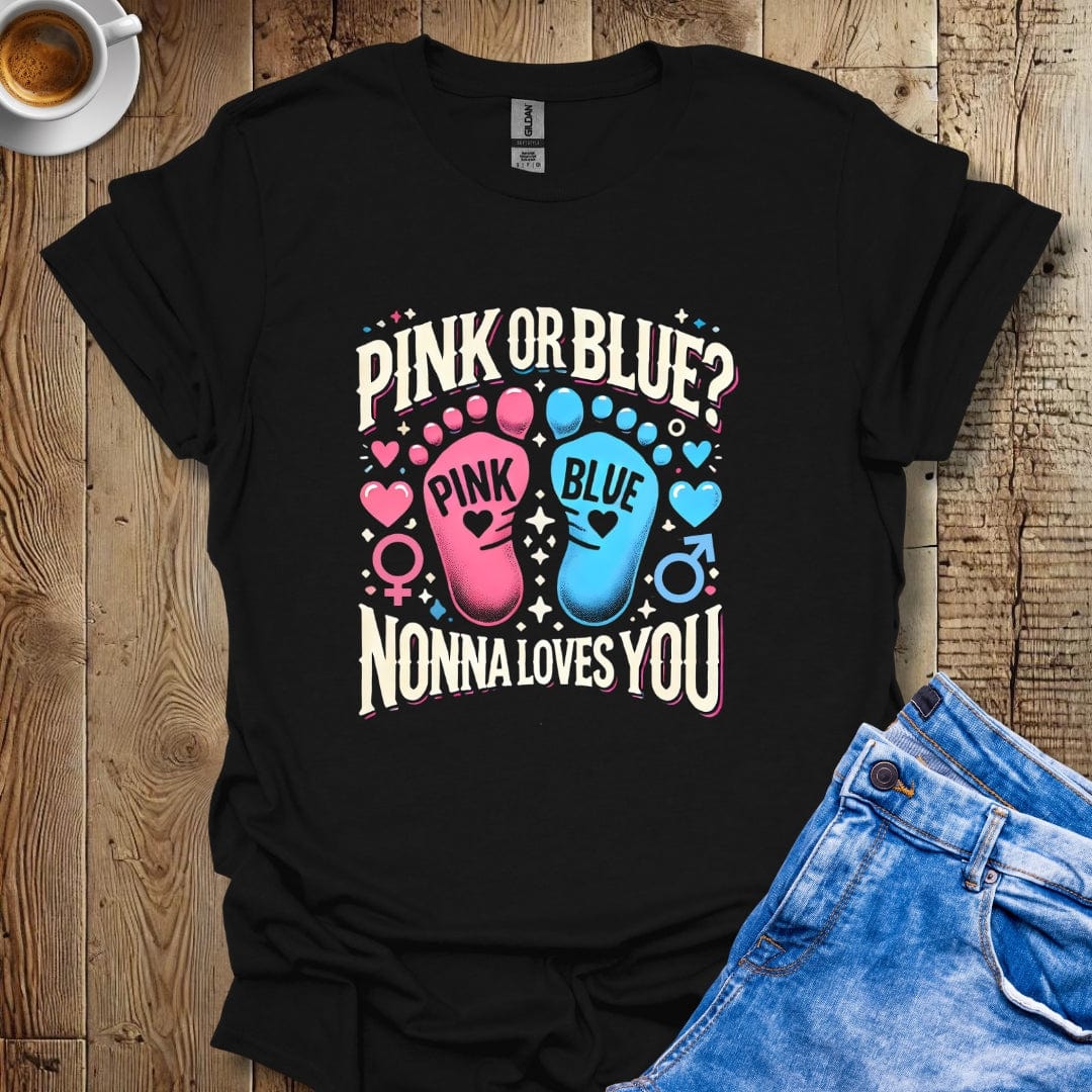 Cute Nonna Gender Reveal Italian Pride T-shirt