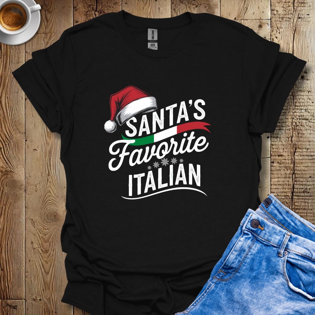 Santa's Favorite Italian Christmas T-shirt