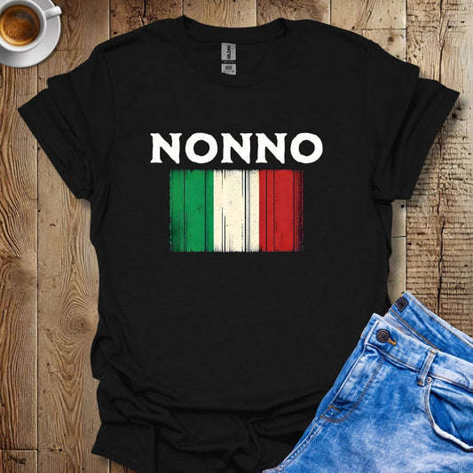 Cute Nonno Italian Flag T-shirt