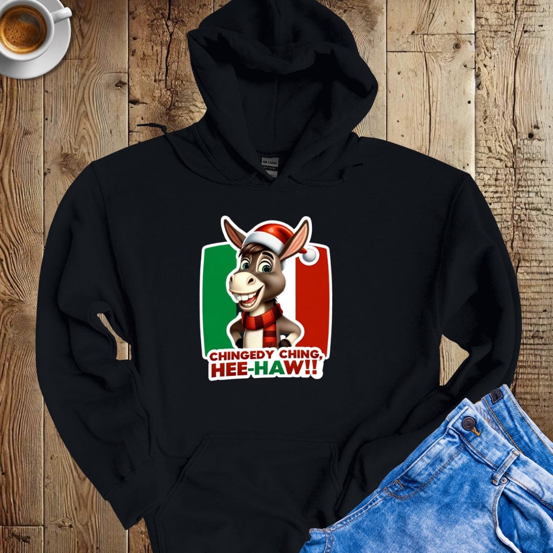 Dominick the Italian Christmas Donkey Hoodie Sweatshirt