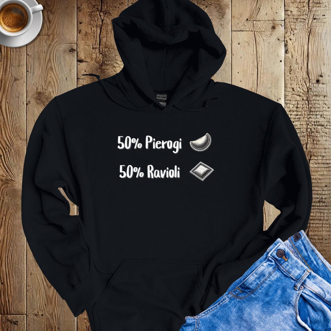 50% Pierogi 50% Ravioli Half Polish Hoodie Sweatshirt