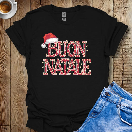 Buon Natale Xmas Lights Italian Christmas T-shirt