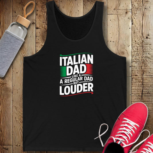 Italian Dad Like A Regular Dad But Louder Unisex Jersey Tank