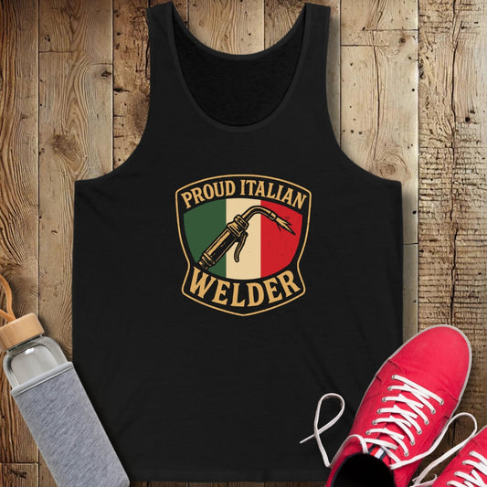 Proud Italian Welder Unisex Jersey Tank