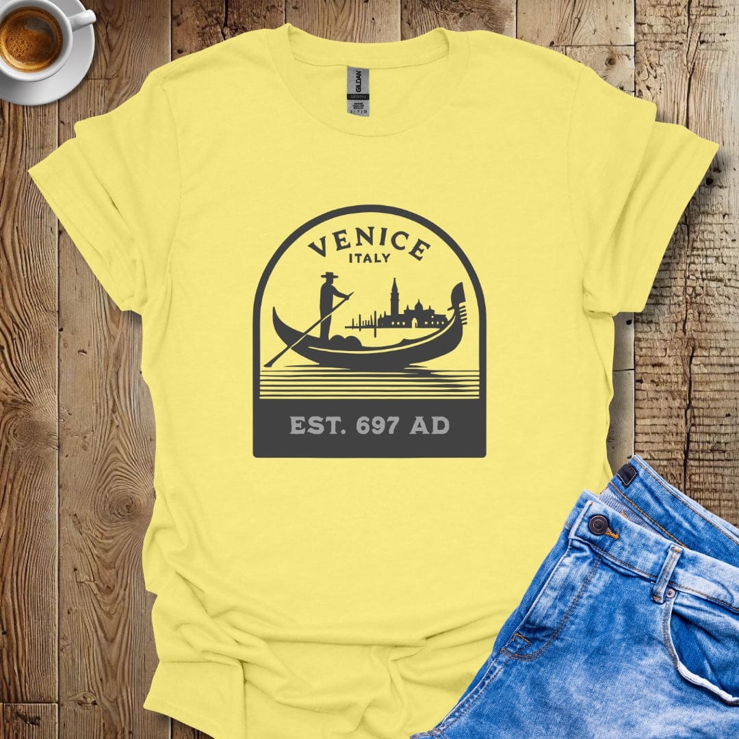 I Love Venice Gondolier Silhouette T-Shirt