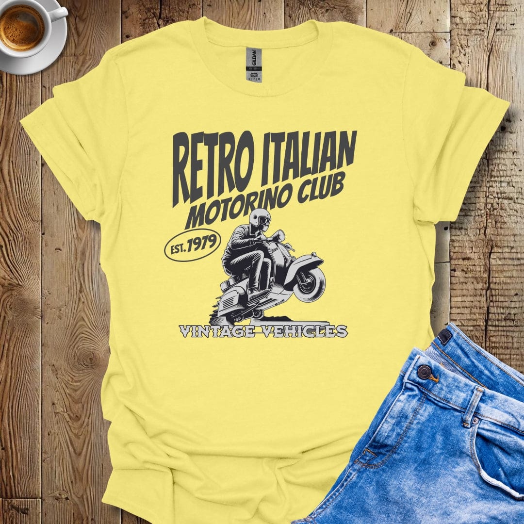 Retro Vintage Italian Scooter Motorino Club T-Shirt