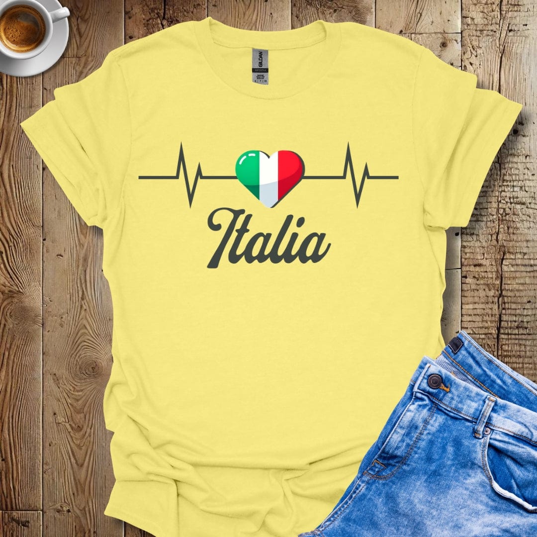 Italia Heartbeat Italian Pride T-shirt