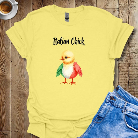 Italian Chick Flag Colors T-shirt