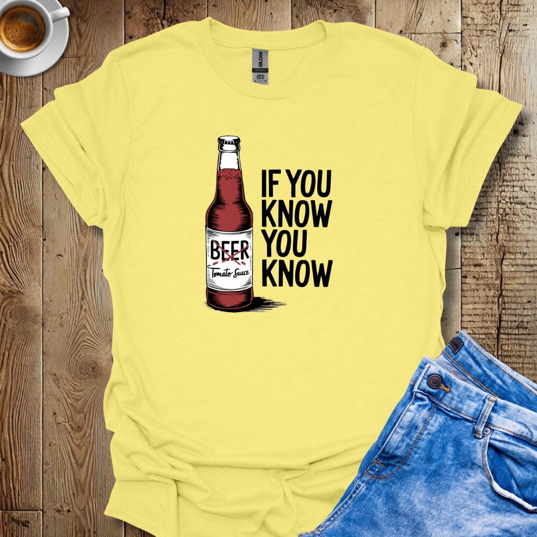 Beer Bottle Tomato Sauce T-Shirt