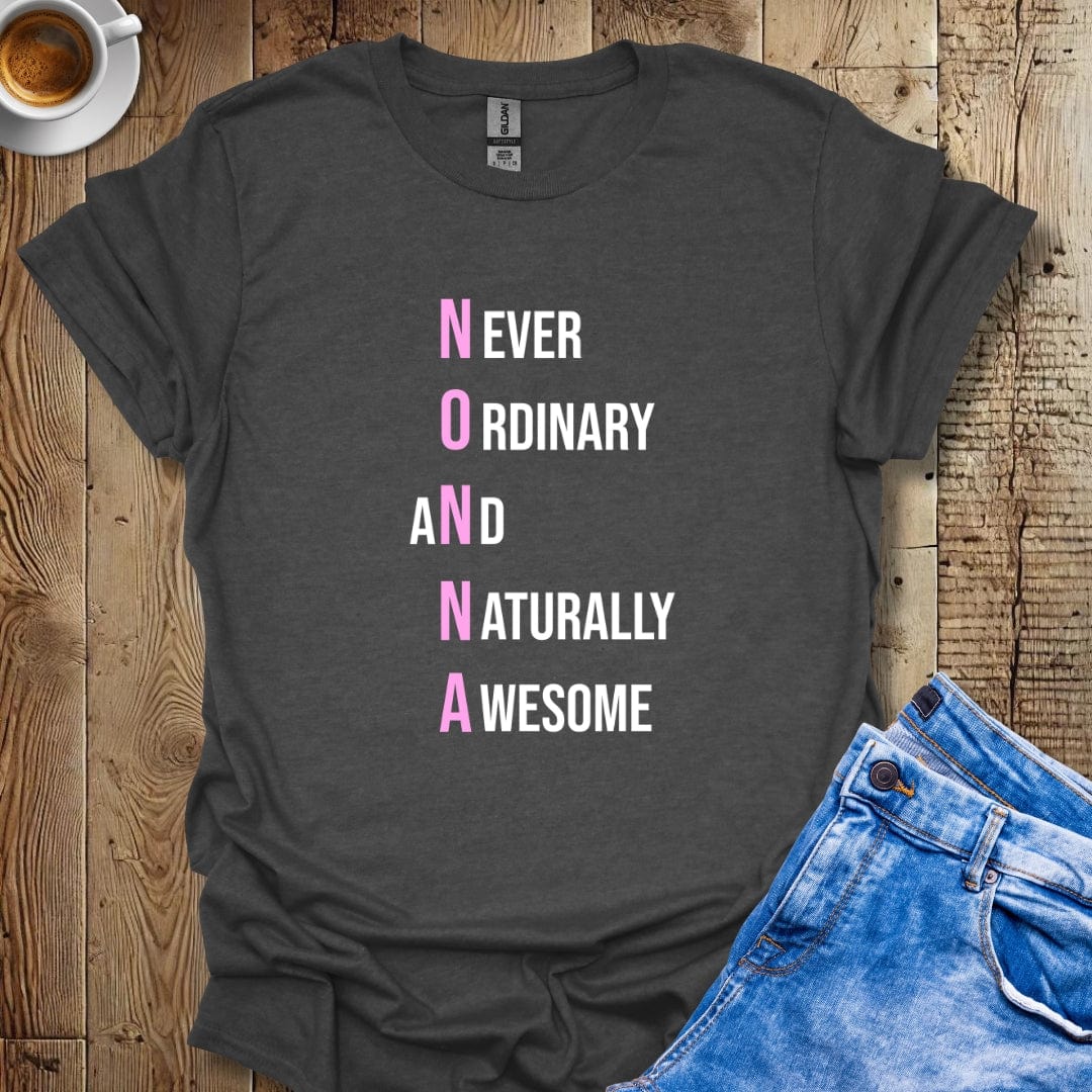 Not an Ordinary Nonna Naturally Awesome Italian Pride T-shirt