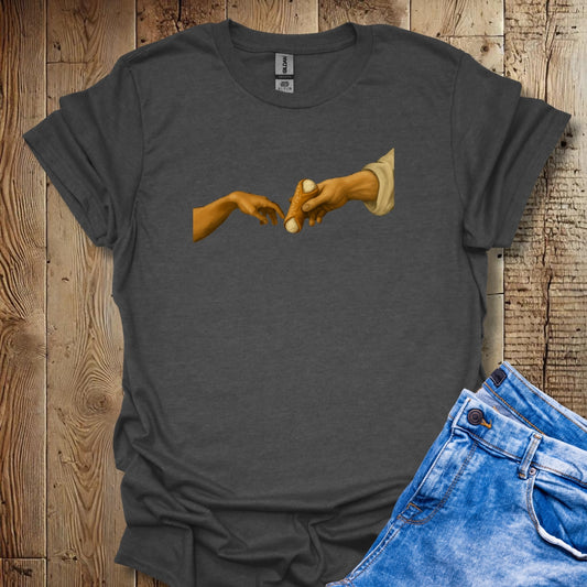 Creation of Adam Michelangelo Cannoli Unisex  T-shirt