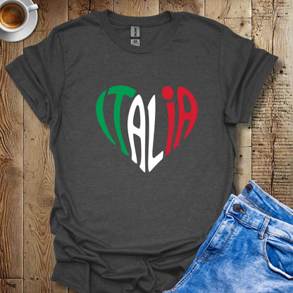 I Love Italia Heart T-shirt