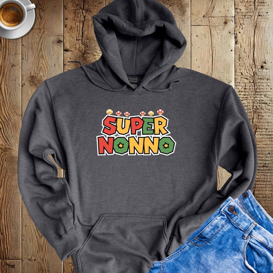 Super Nonno Videogame Style Hoodie Sweatshirt