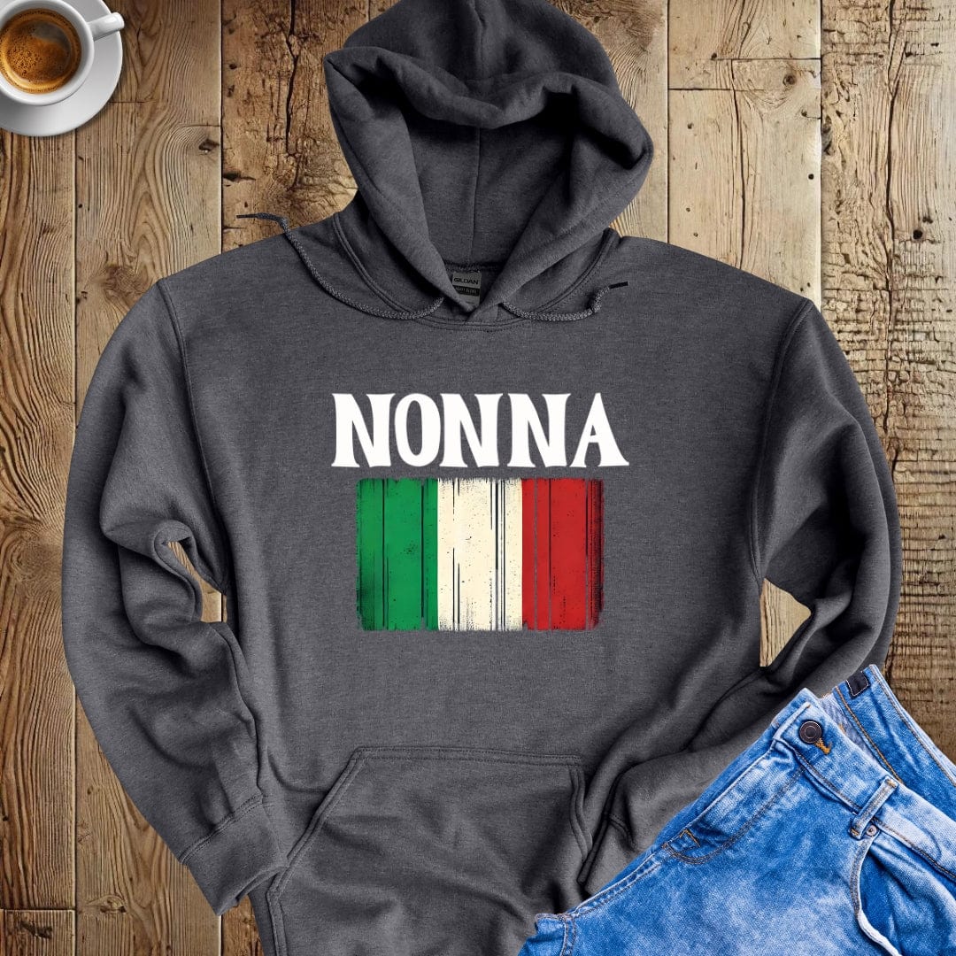 Nonna with Italian Flag Hoodie Sweatshirt