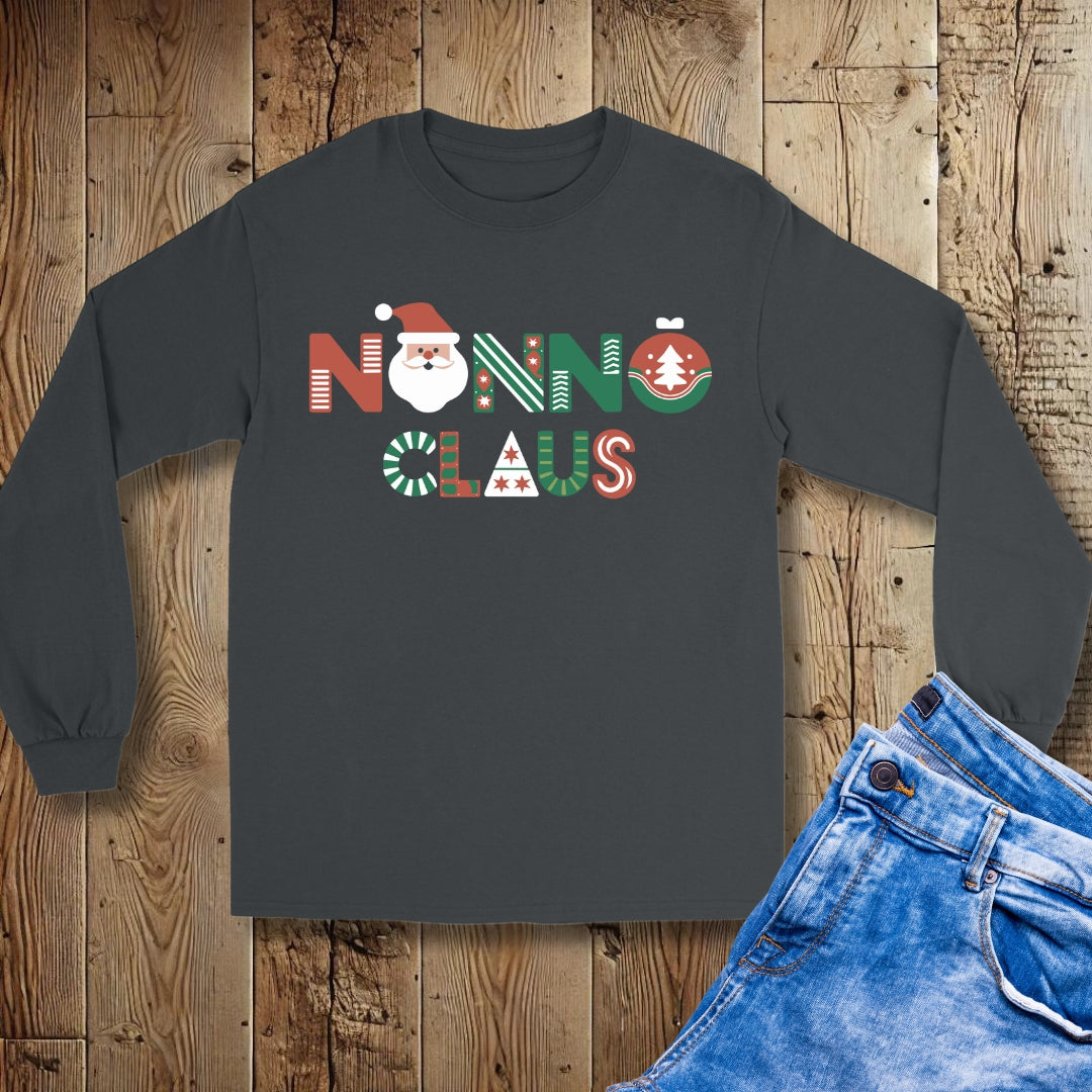 Nonno Claus Italian Christmas Unisex Long Sleeve Tee