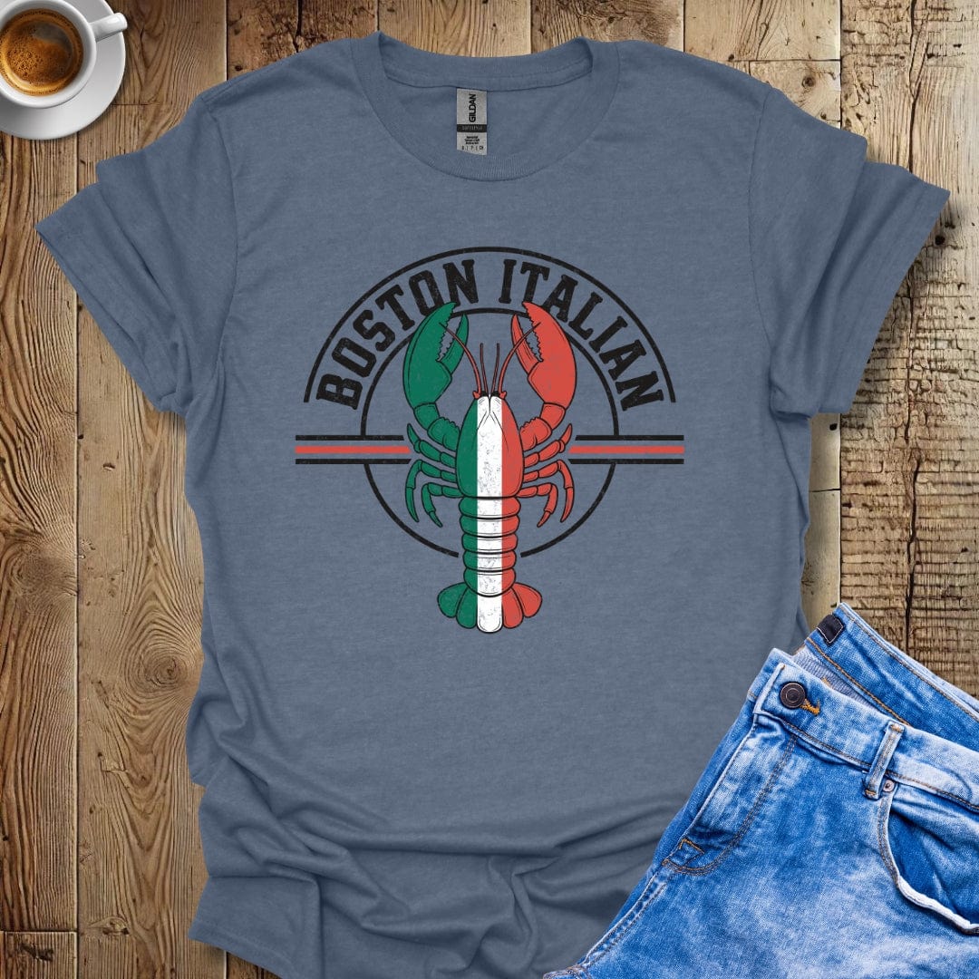 Boston Italian with Lobster Italian Pride T-shirt