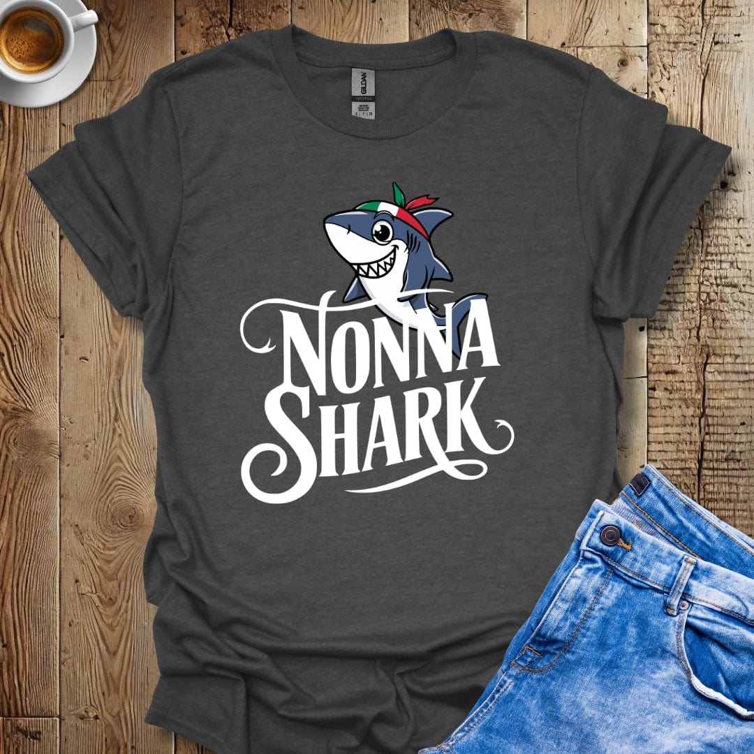 Funny Nonna Shark Italian Pride T-shirt