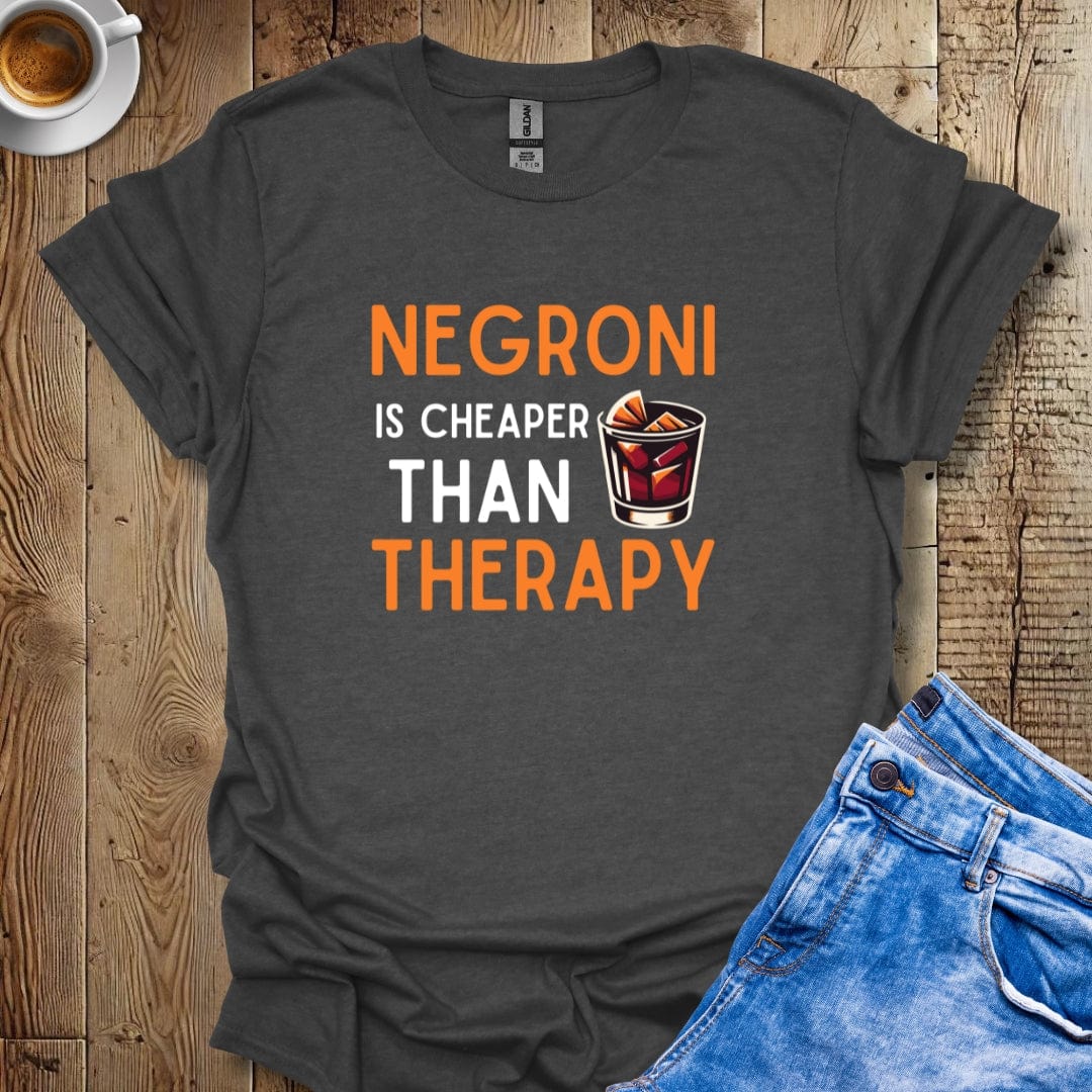 Retro Negroni is Cheaper Than Therapy T-Shirt