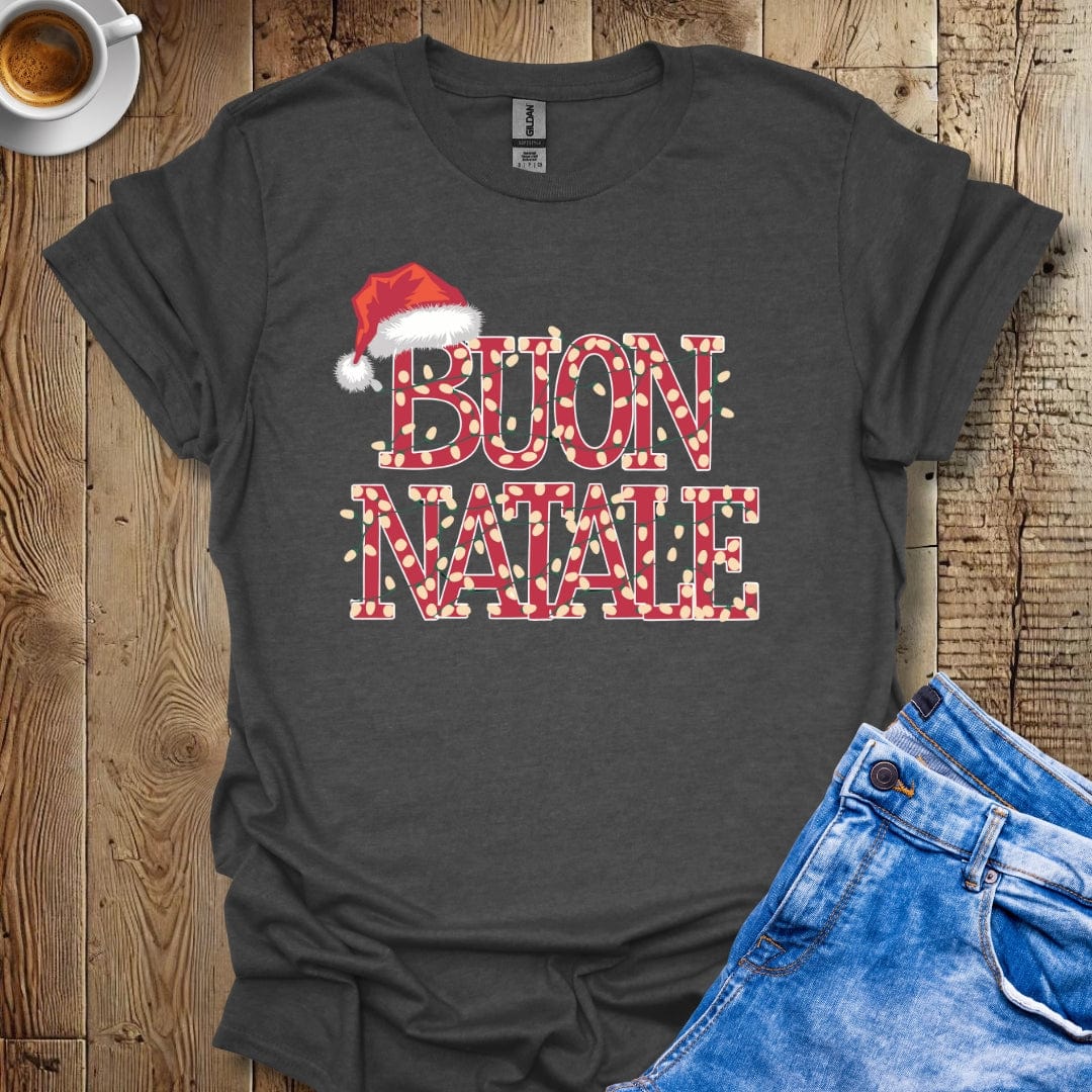 Buon Natale Xmas Lights Italian Christmas T-shirt