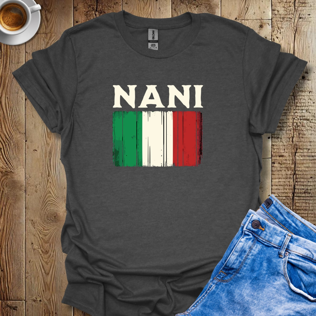 Nani Distressed Italian Flag T-shirt