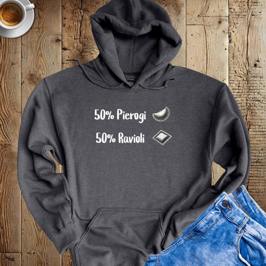 50% Pierogi 50% Ravioli Half Polish Hoodie Sweatshirt