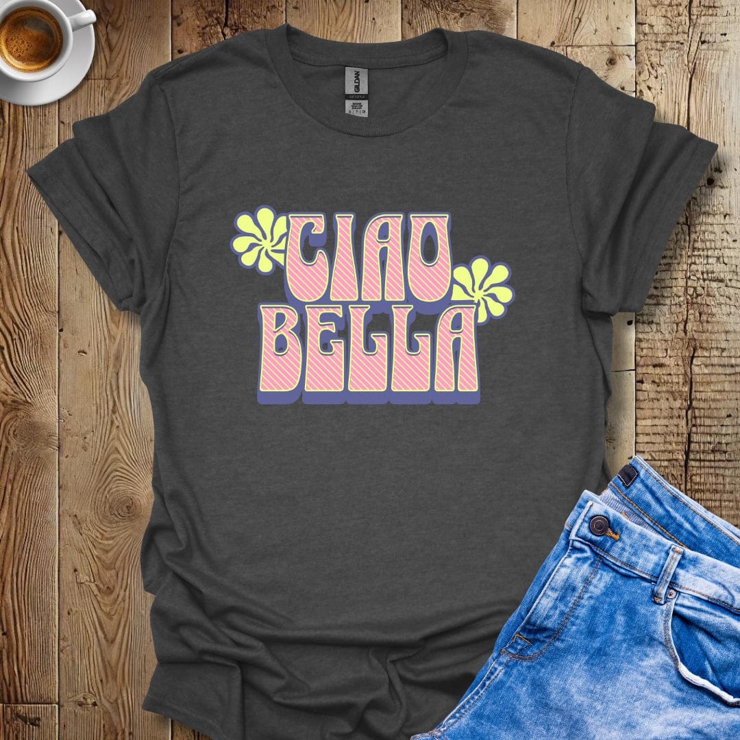 Cute Retro Ciao Bella Italian Pride T-shirt