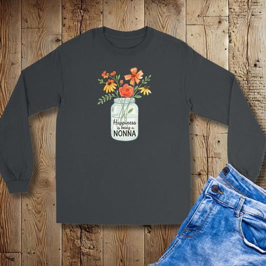 Happiness Is Being a Nonna Unisex Long Sleeve Tee