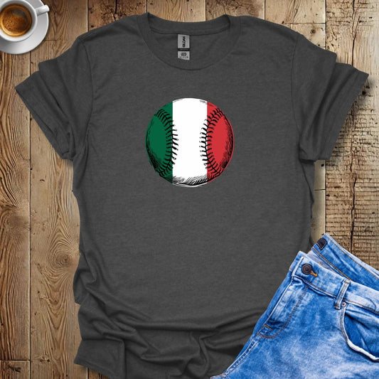 Italian Flag Baseball T-shirt