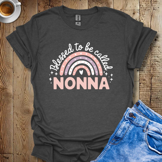 Cute Blessed to be Called Nonna Italian Pride T-shirt