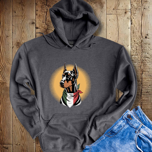 Doberman Italian Flag Bandana Sweatshirt
