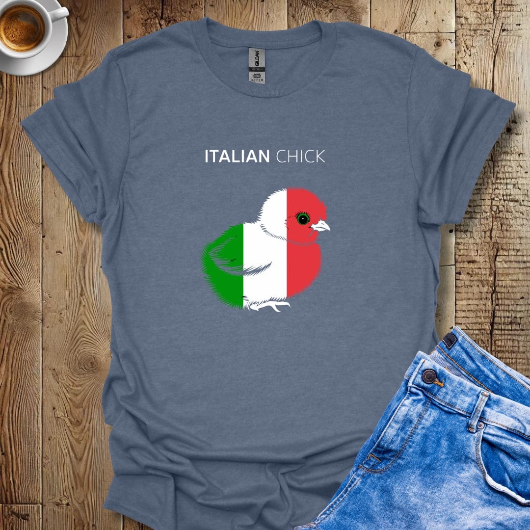 Italian Chick with Flag Colors T-shirt