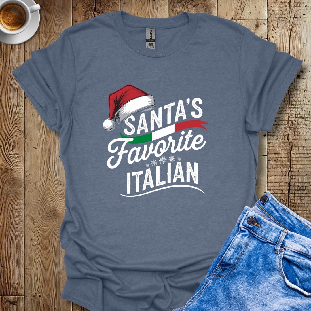 Santa's Favorite Italian Christmas T-shirt